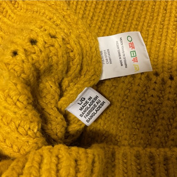 Mustard Cropped Sweater - Picture 2 of 6